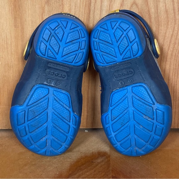 Baby 5 Crocs Sneakers Blue Yellow TSS0165 - Picture 7 of 8